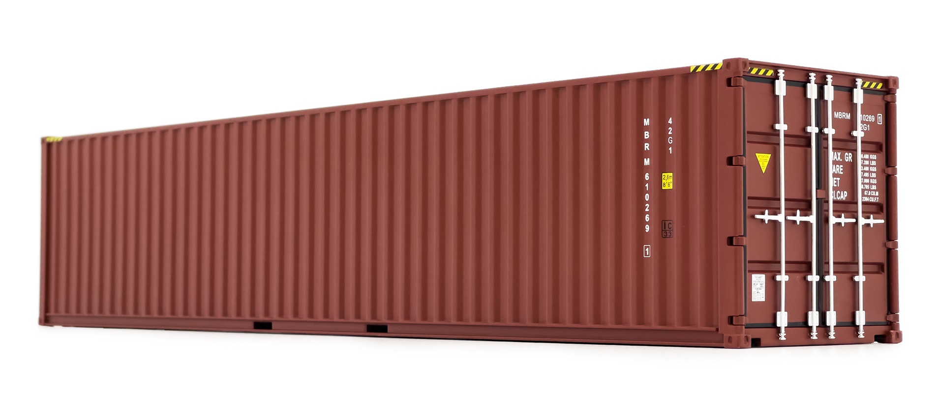 40ft Zeevracht Container Bruin - 1:32